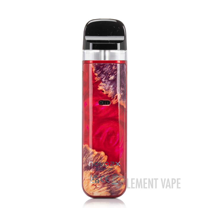 SMOK NOVO 2X 20W Pod System – Red Stabilizing Wood SMOK NOVO 2X 20W Pod System – Red Stabilizing Wood